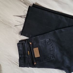 Black Wrangler jeans